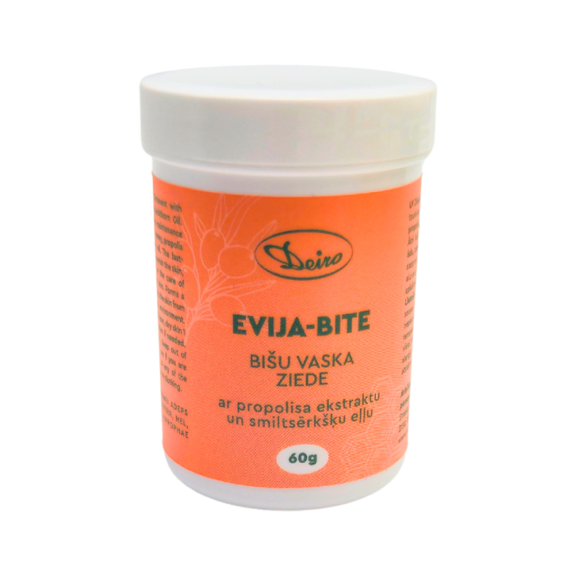 Deiro EVIJA-BITE Bišu vaska ziede ar propolisa ekstraktu un smiltsērkšķu eļļu, 60 g