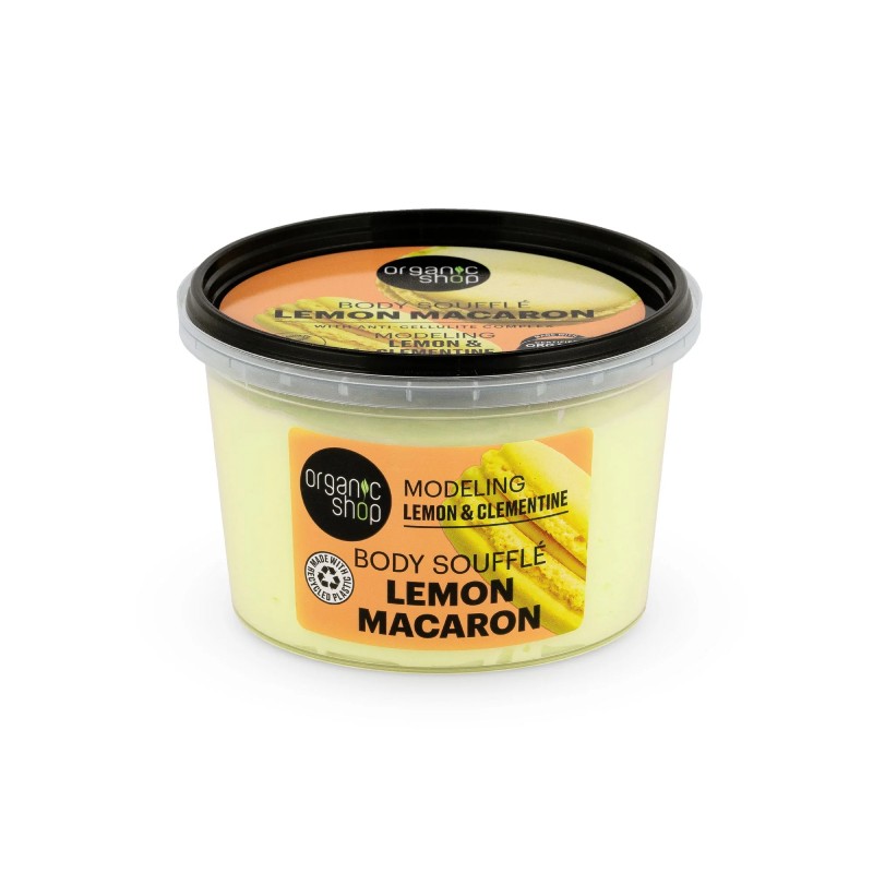 ORGANIC SHOP Lemon Macaron ķermeņa krēms-suflē