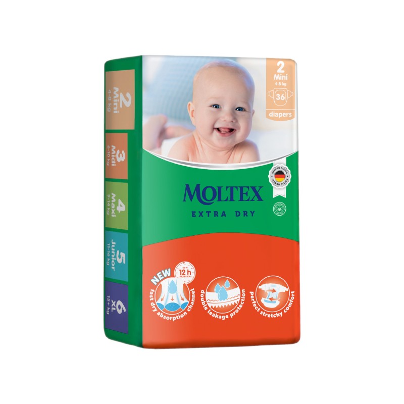 MOLTEX Extra Dry autiņbiksītes 2 Mini