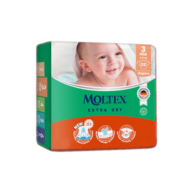 MOLTEX Extra Dry autiņbiksītes 3 Midi