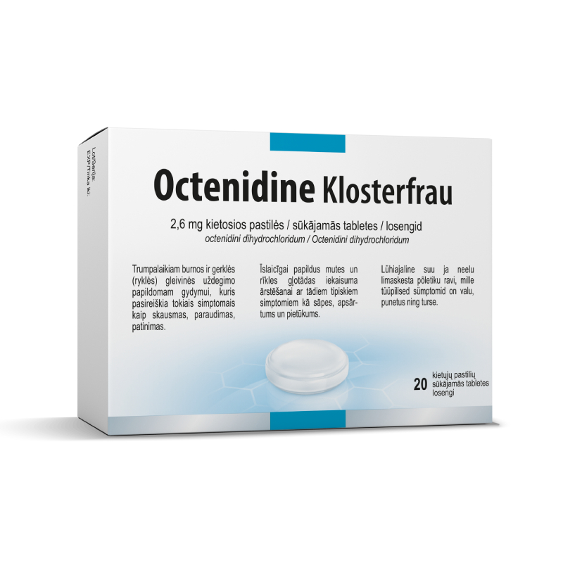 Octenidine Klosterfrau 2,6 mg sūkājamās tabletes
