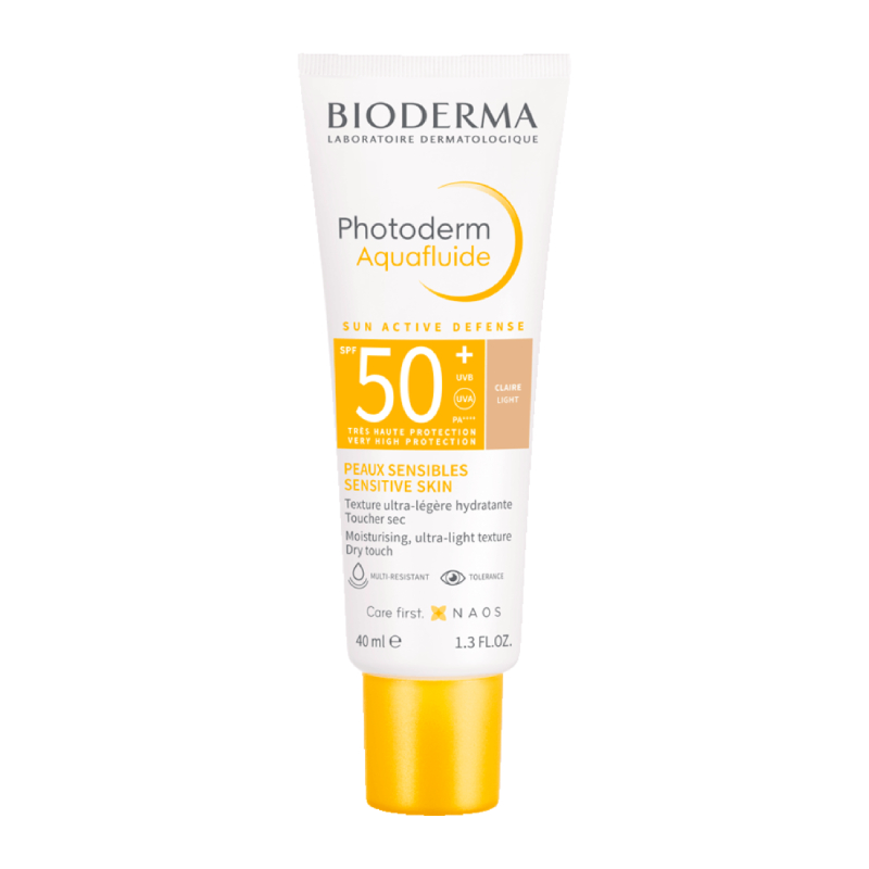 BIODERMA akvafluīds aizsardzībai no saules ar gaišu toni PHOTODERM AQUAFLUIDE SPF 50+, 40 ml
