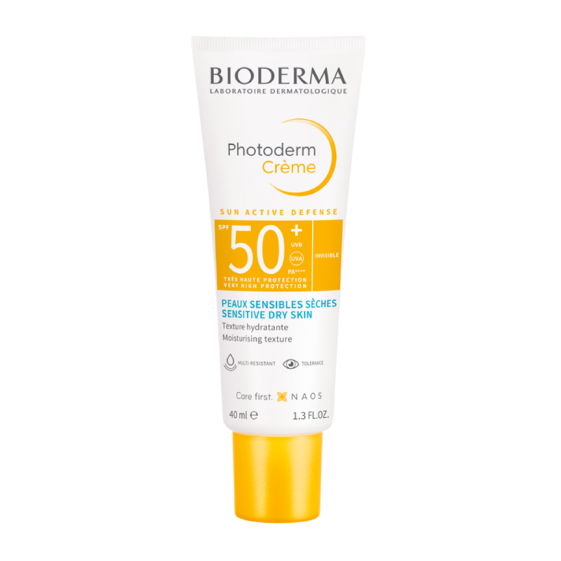 BIODERMA Photoderm Crème SPF 50+ Invisible Sensitive Dry Skin saules aizsargkrēms, 40ml