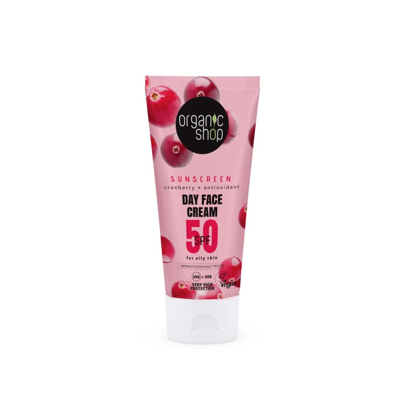 ORGANIC SHOP SPF50 dienas sejas krēms