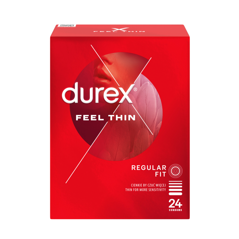 DUREX Feel Thin prezervatīvi, 24 gab.