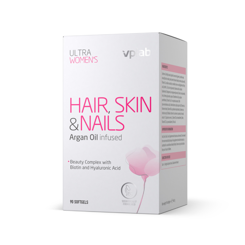 VPLAB HAIR SKIN & NAILS ULTRA WOMEN'S, 90 mīkstās kapsulas
