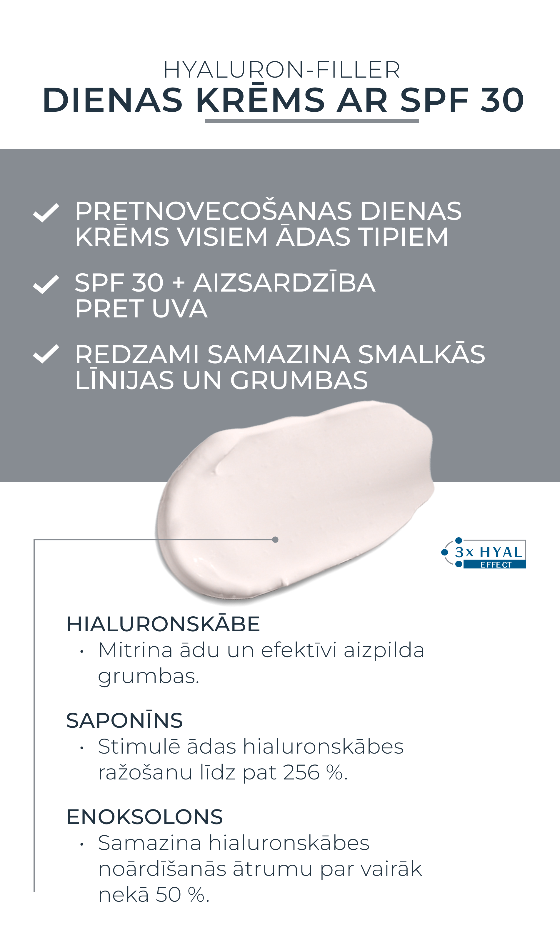 EUCERIN Hyaluron-Filler +3x Effect dienas krēms ar SPF&nbsp;30 50 ml-10