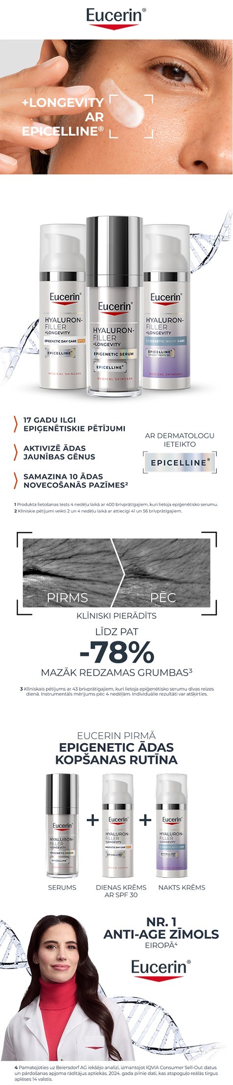 EUCERIN Hyaluron-Filler + Longevity Epigenetic SPF30 dienas krēms 50 ml-11